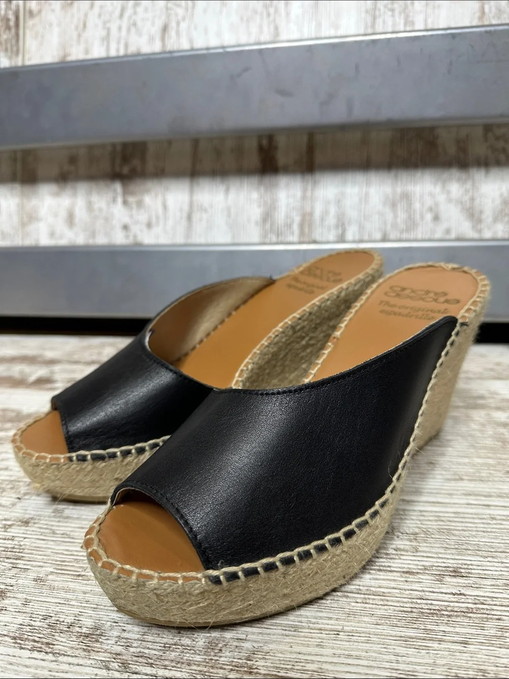 Andre Assous Catarina Espadrille Platform Wedge Sandal Women’s Sz 9